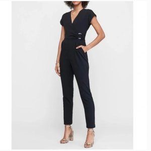 NWT EXPRESS O-RING WRAP FRONT JUMPSUIT NAVY